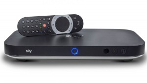 Sky Q box with remote