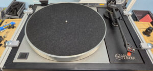 39-year-old Linn LP12 as it arrived in our workshop